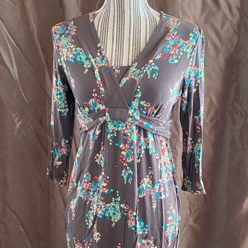 Brown print Boden tunic top